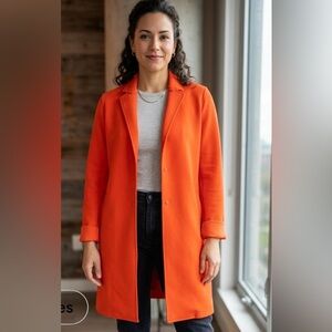 Carolina Belle Women's Orange Trench Coat